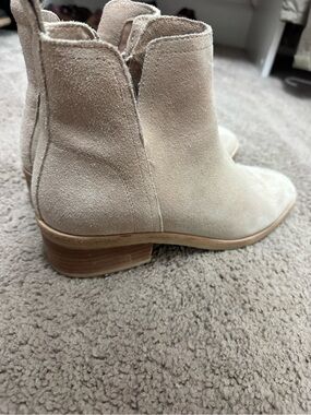 Women's Beige Suede Ankle Boots - Classic Chelsea Style